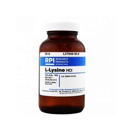 Rpi L-Lysine HCl, 50 G L37040-50.0